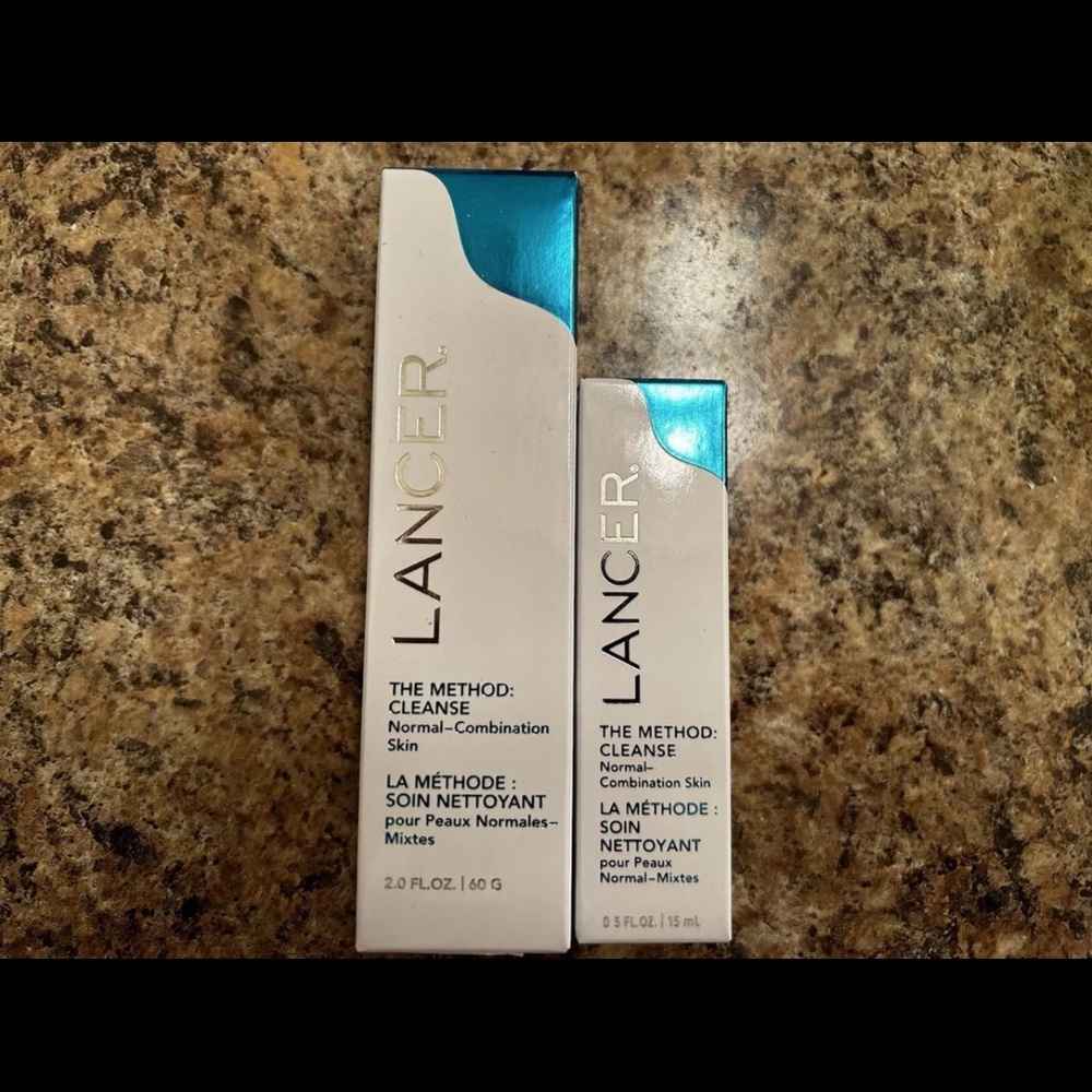 NEW in Box Lancer The Method Polish, Cleanse - Travel Size 2 Oz & 0.5 Oz